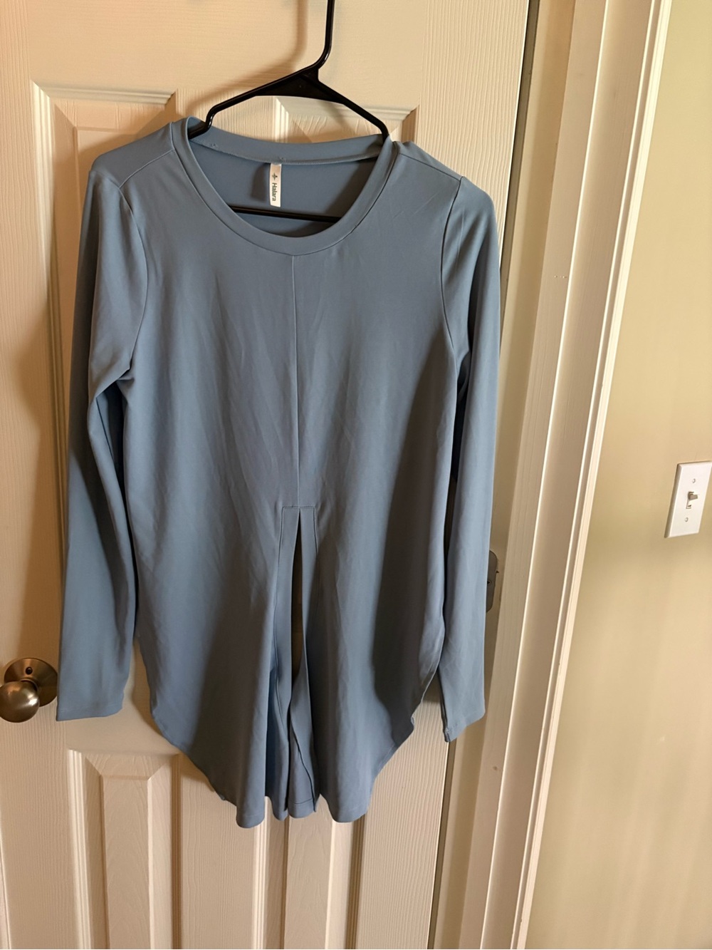 HALARA Dusty Blue Long Sleeve Tunic Top